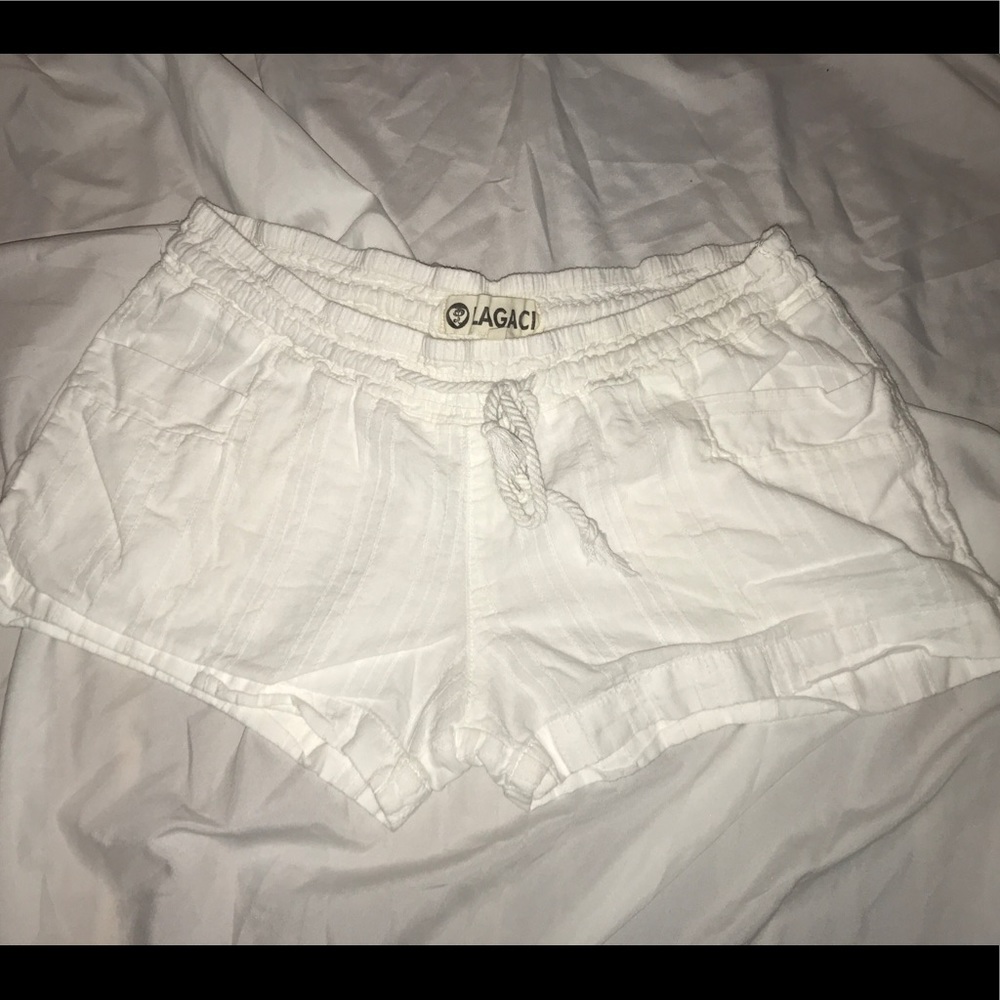 White cloth shorts